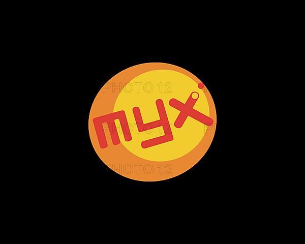 Myx, rotated logo