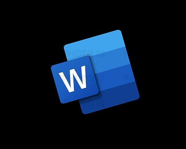 Microsoft Word, rotated logo