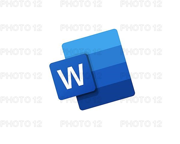 Microsoft Word, rotated logo