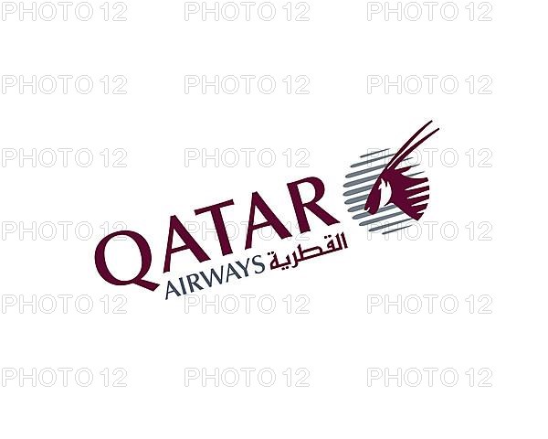 Qatar Airways, rotated logo