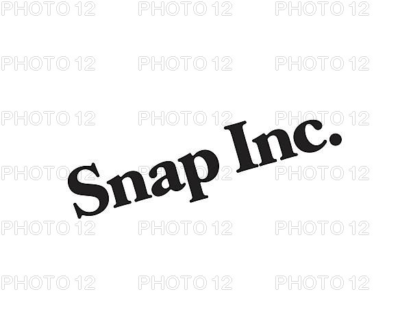 Snap Inc. rotated logo, white background