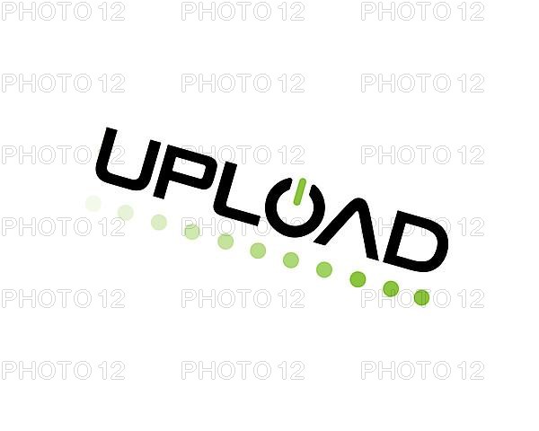 Upload company, rotated logo