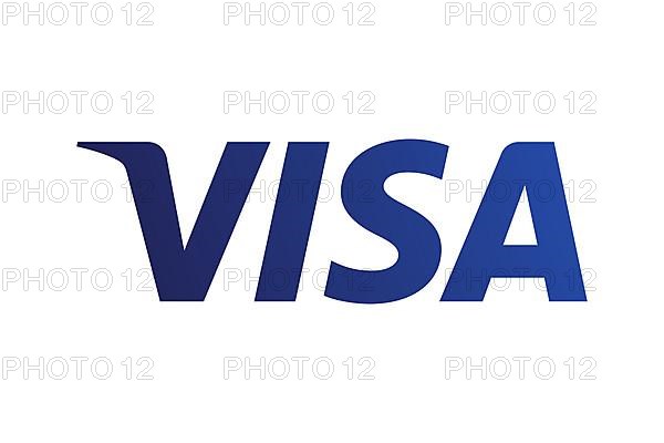 Visa Inc. logo, white background