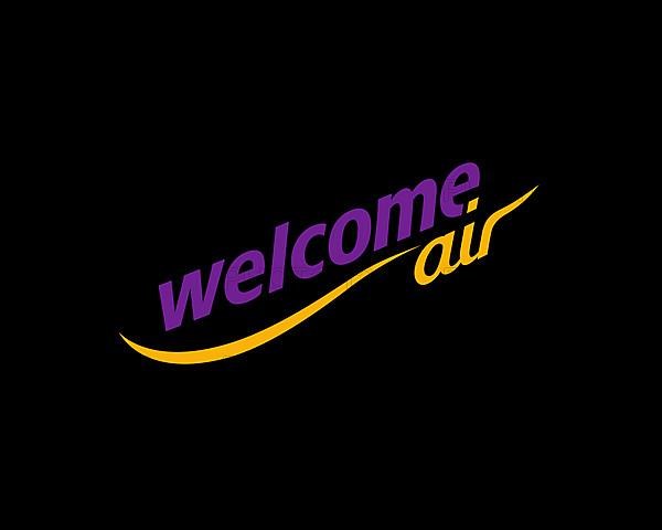 Welcome Air, rotated logo