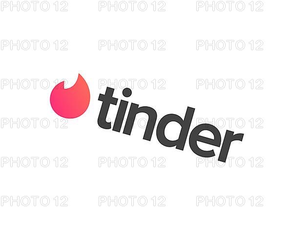 Tinder app, rotated logo