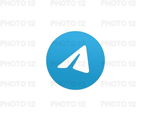 Telegram software, rotated logo