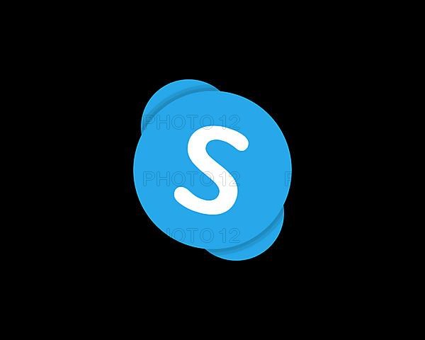 Skype, rotated logo