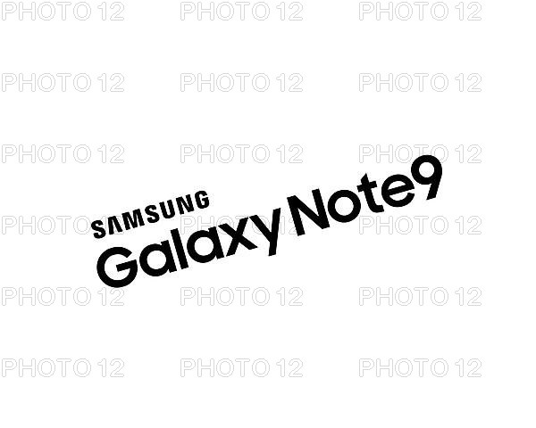 Samsung Galaxy Note 9, rotated logo