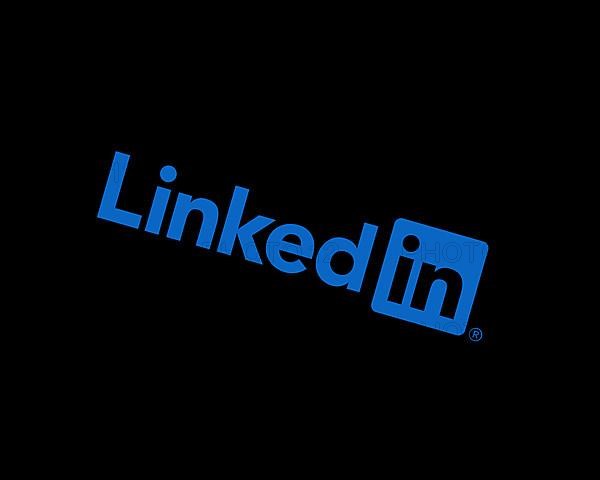 LinkedIn, rotated logo