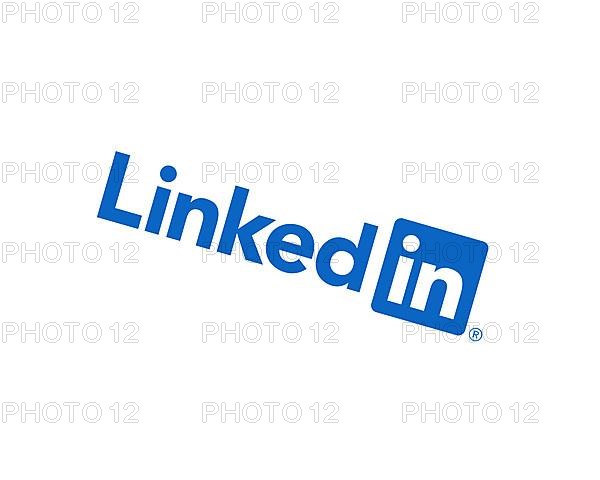LinkedIn, rotated logo