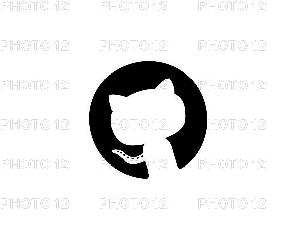 GitHub, rotated logo