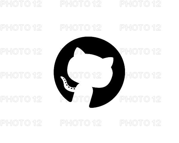 GitHub, rotated logo