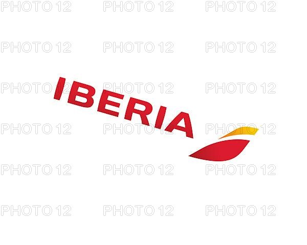 Iberia airline, rotated logo