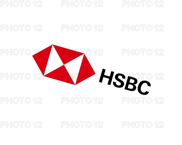 HSBC, rotated logo