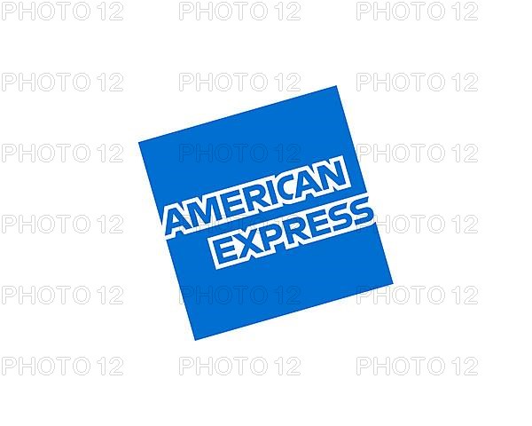 American Express, rotated logo