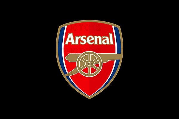 Arsenal F. C. Logo, Black background