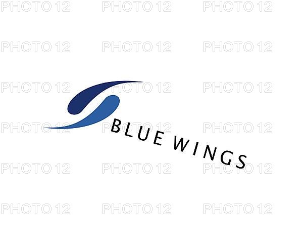 Blue Wings, rotated logo