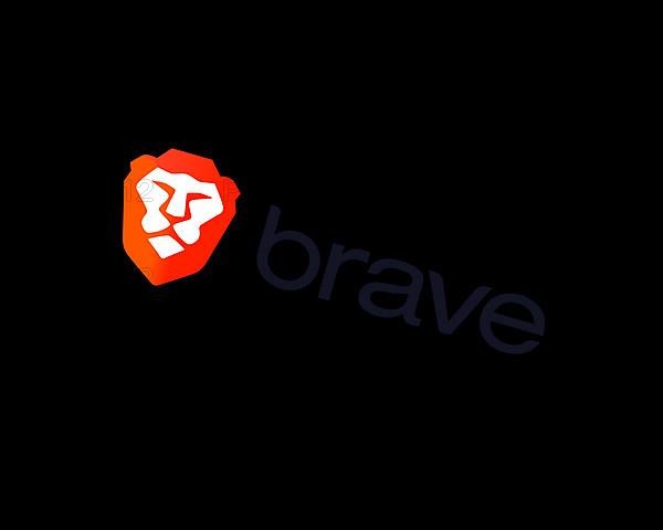 Brave web browser, rotated logo