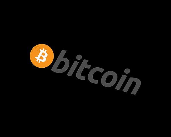 Bitcoin, rotated logo