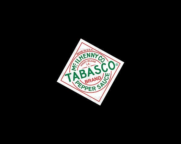 Tabasco sauce, rotated logo