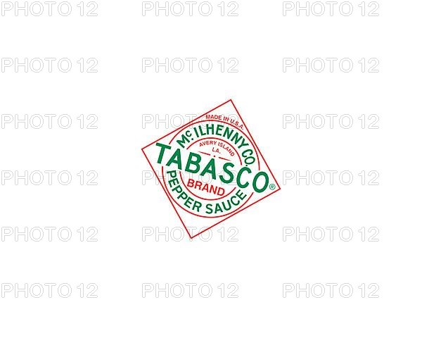 Tabasco sauce, rotated logo