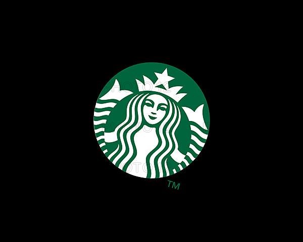 Starbucks, rotated logo