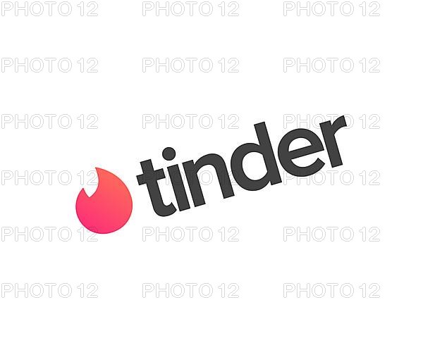 Tinder app, rotated logo