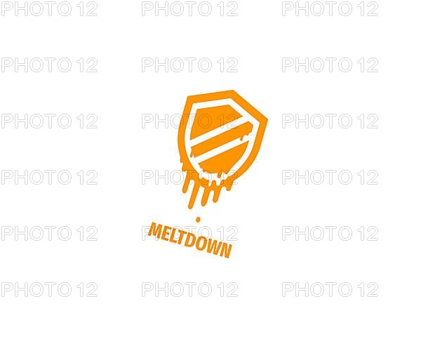 Meltdown security vulnerability, rotated logo