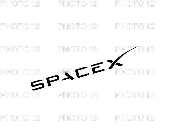 SpaceX, rotated logo