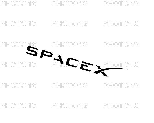 SpaceX, rotated logo