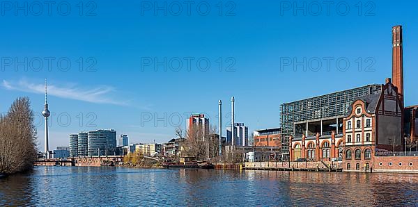 Architecture on the Spree near Jannowitzbruecke, Berlin