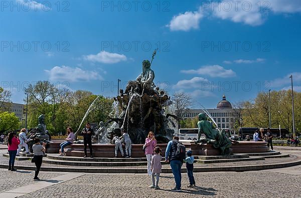 Neptune Fountain at Alexanderplatz, Berlin-Mitte