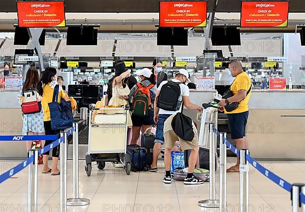 Vietjet Air check-in counter Suvarnabhumi Airport, Bangkok