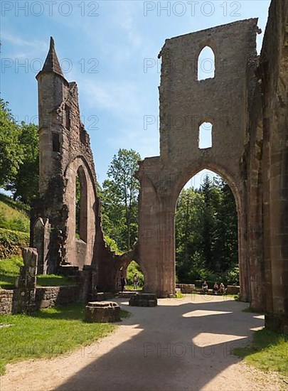 All Saints Monastery Ruins in the Black Forest National Park, Upper Renchtal