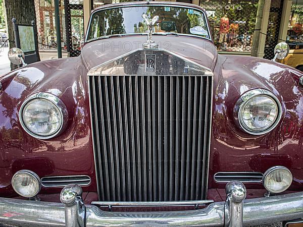 Vintage car meeting, Rolls Royce radiator mascot Spirit of Ecstasy Emily