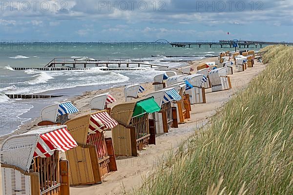 Beach, beach chairs