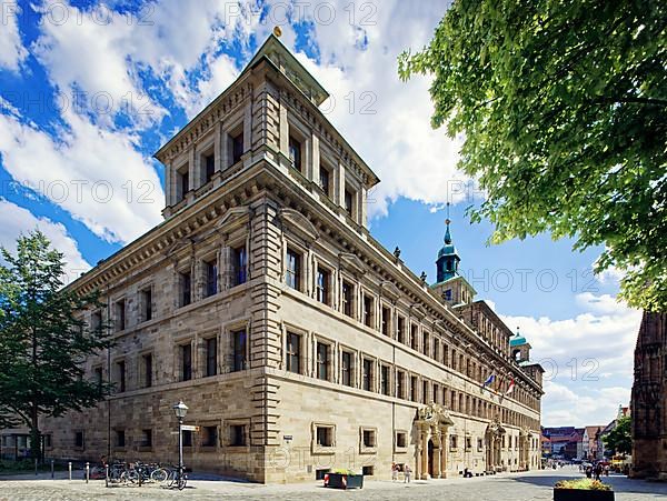 West facade of the Old Town Hall, also known as the Wolff Building