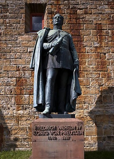 Bronze statue, monument in honour of Frederick William IV King of Prussia 1840-1861