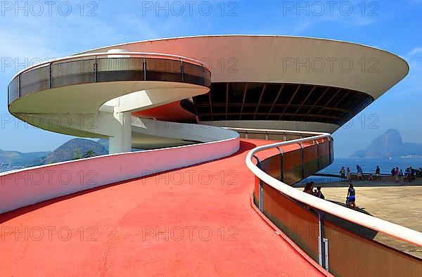 Museu de Arte Contemporanea de Niteroi, Museum of Contemporary Art in Niteroi in close proximity to Rio de Janeiro