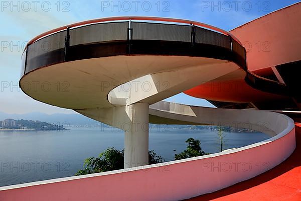 Museu de Arte Contemporanea de Niteroi, Museum of Contemporary Art in Niteroi in close proximity to Rio de Janeiro