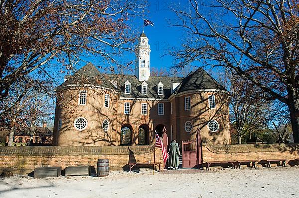 Capitol Building in historical Williamsburg, Virginia