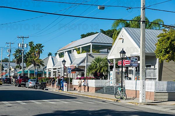 Colonial houses on Key West, Florida