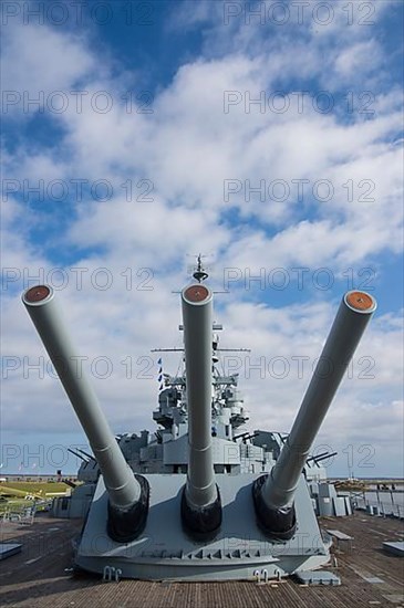 Warship USS Alabama, in the USS Alabama Battleship Memorial Park