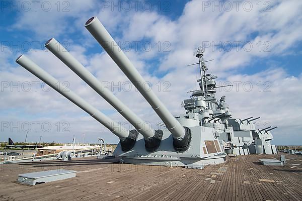 Warship USS Alabama, in the USS Alabama Battleship Memorial Park