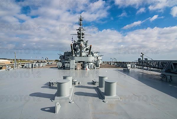 Warship USS Alabama, in the USS Alabama Battleship Memorial Park