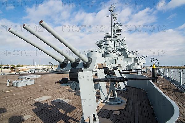 Warship USS Alabama, in the USS Alabama Battleship Memorial Park