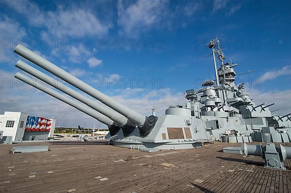 Warship USS Alabama, in the USS Alabama Battleship Memorial Park