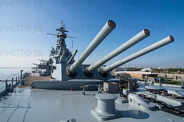 Warship USS Alabama, in the USS Alabama Battleship Memorial Park