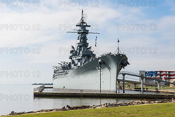 Warship USS Alabama, in the USS Alabama Battleship Memorial Park