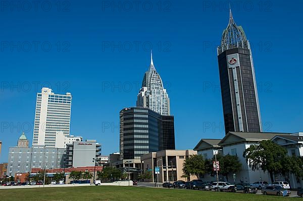 Skyline of downtown Mobile, Alabama